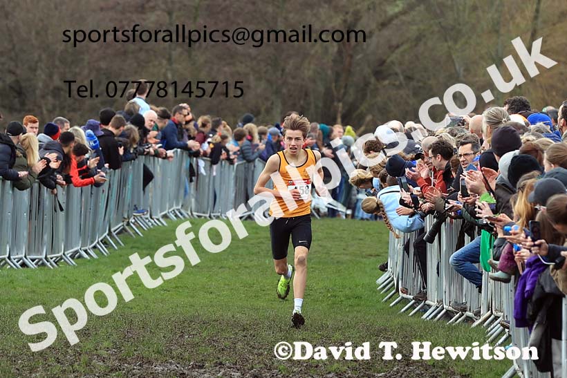 Intermediate Boys 2024 English Schools Cross Country Champs., Pontefract, March 16th.  Photo: David T. Hewitson/Sports for All Pics